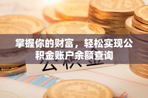 临朐掌握你的财富，轻松实现公积金账户余额查询